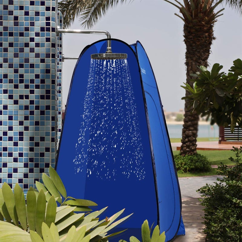ROPODA Pop Up Tent 83inches x 48inches x 48inches Shower Tent, Upgrade Privacy Tent, Porta-Potty Tent Changing Tent Includes 1 Removable Bottom,8 Stakes,1Removable Rain Cover,1 Carrying Bag - Image 3